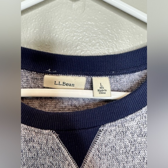 l.l beam women’s lightweight sweater fleece top large - Picture 4 of 6